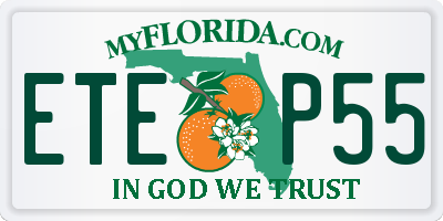 FL license plate ETEP55