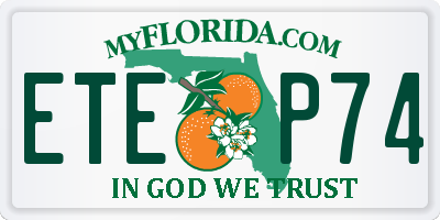 FL license plate ETEP74