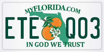 FL license plate ETEQ03