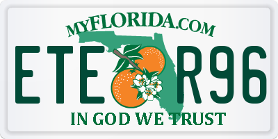 FL license plate ETER96