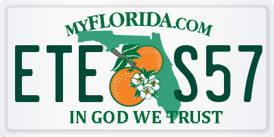 FL license plate ETES57