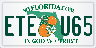 FL license plate ETEU65