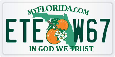 FL license plate ETEW67