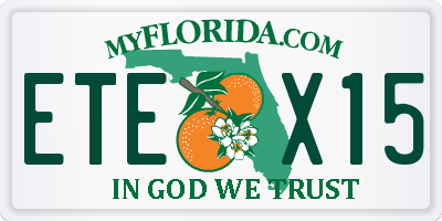 FL license plate ETEX15