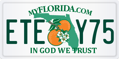 FL license plate ETEY75