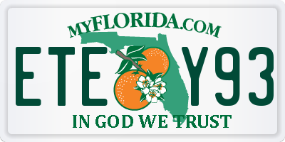 FL license plate ETEY93