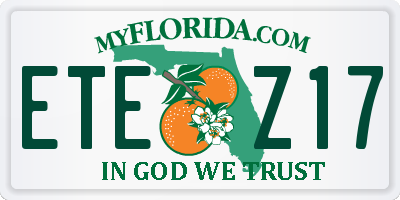 FL license plate ETEZ17