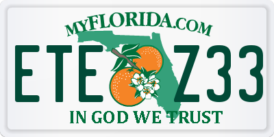 FL license plate ETEZ33