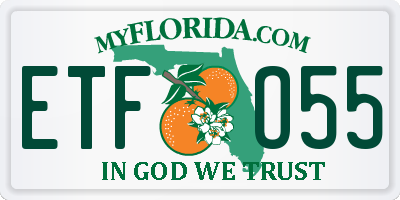 FL license plate ETFO55