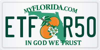 FL license plate ETFR50
