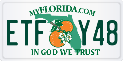 FL license plate ETFY48