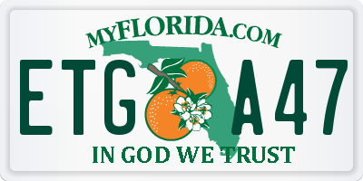 FL license plate ETGA47