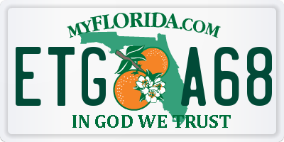 FL license plate ETGA68