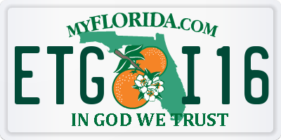 FL license plate ETGI16