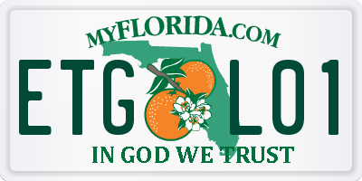 FL license plate ETGL01