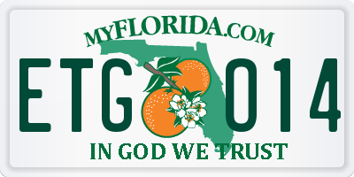 FL license plate ETGO14