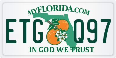 FL license plate ETGQ97