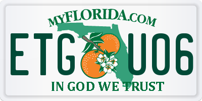 FL license plate ETGU06