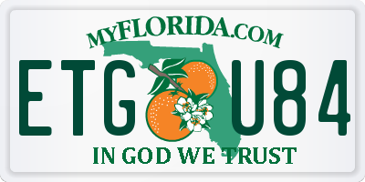 FL license plate ETGU84