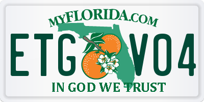 FL license plate ETGV04