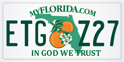 FL license plate ETGZ27