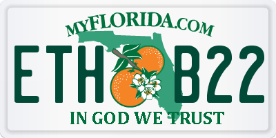 FL license plate ETHB22