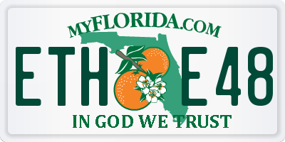 FL license plate ETHE48