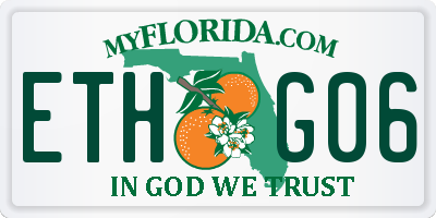 FL license plate ETHG06