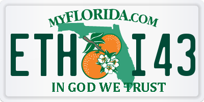 FL license plate ETHI43