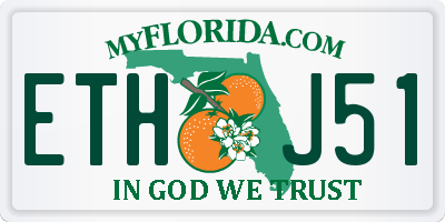 FL license plate ETHJ51