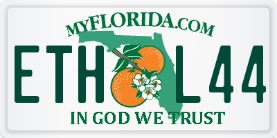 FL license plate ETHL44