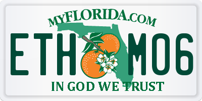FL license plate ETHM06