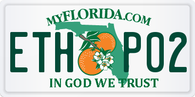 FL license plate ETHP02