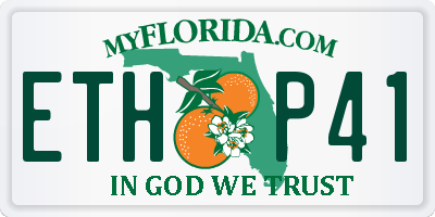 FL license plate ETHP41
