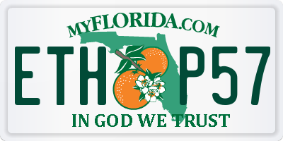 FL license plate ETHP57