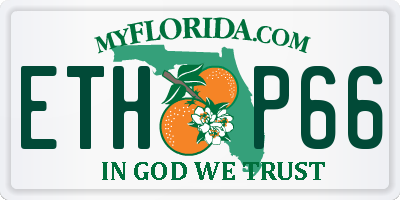 FL license plate ETHP66