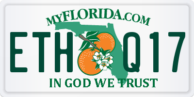 FL license plate ETHQ17