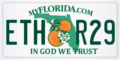 FL license plate ETHR29