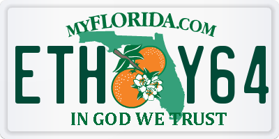 FL license plate ETHY64