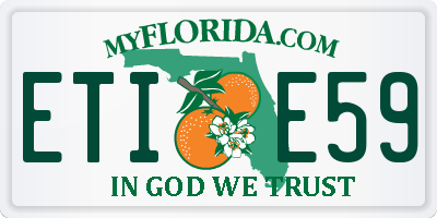 FL license plate ETIE59