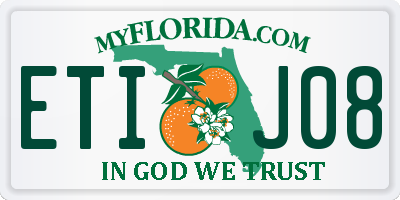 FL license plate ETIJ08