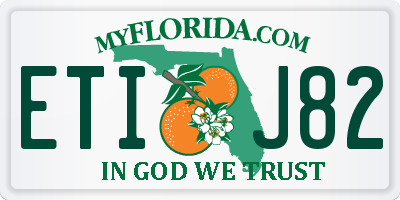 FL license plate ETIJ82