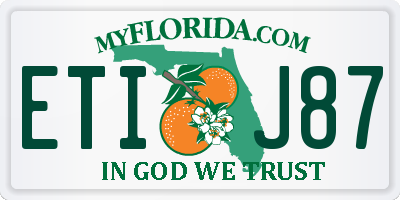 FL license plate ETIJ87