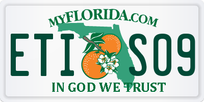 FL license plate ETIS09