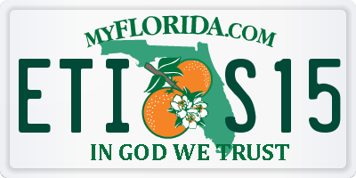 FL license plate ETIS15