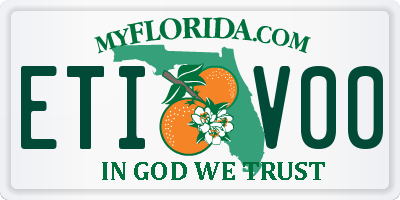 FL license plate ETIV00