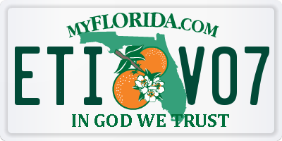 FL license plate ETIV07