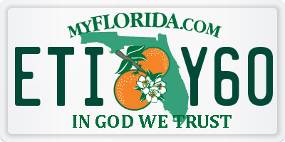 FL license plate ETIY60
