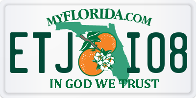 FL license plate ETJI08