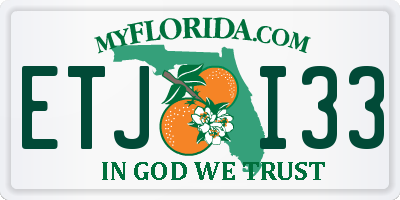 FL license plate ETJI33
